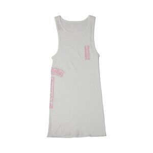 Chrome Hearts T-Bar Rib Tank Top Pink White